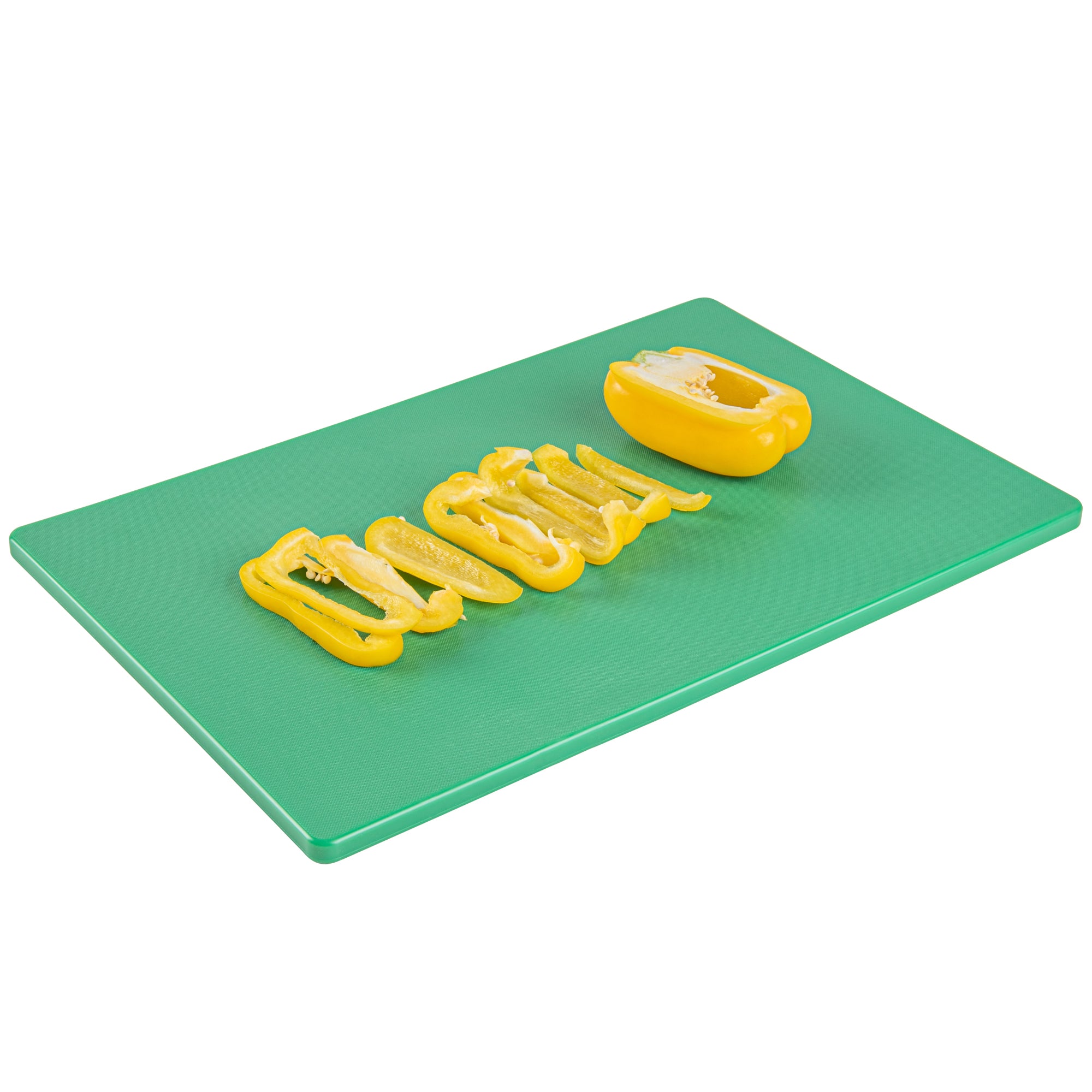 Chef 101 Green Plastic Cutting Board - 18" x 12" - 10 count box