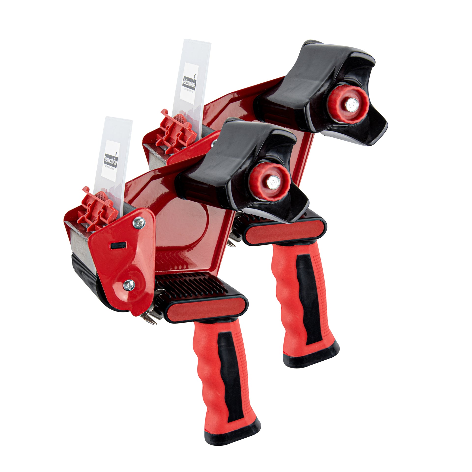 Handy Tek Red Tape Dispenser Gun - Rubber Handle - 3" - 10 count box