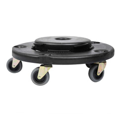 RW Clean Plastic Commercial Trash Can / Ingredient Bin Dolly - Fits 20, 32, 44 and 55 gal - 6 count box