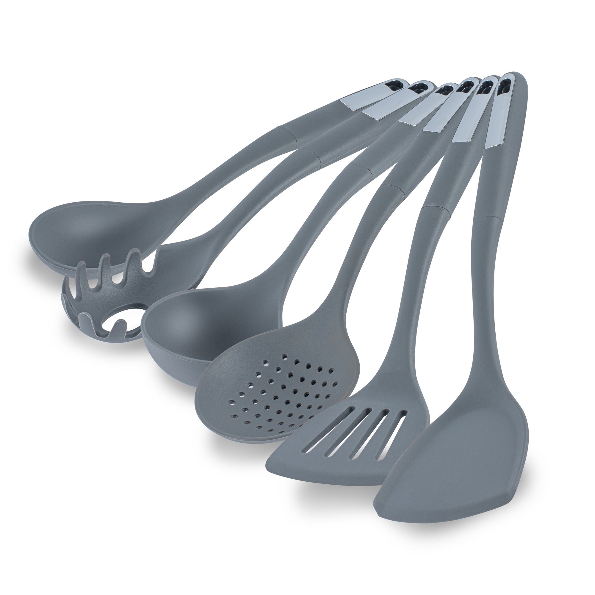 Met Lux Dark Gray Silicone Cooking Utensil Set - 6-Piece - 1 count box
