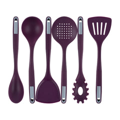 Met Lux Purple Silicone Cooking Utensil Set - 6-Piece - 1 count box