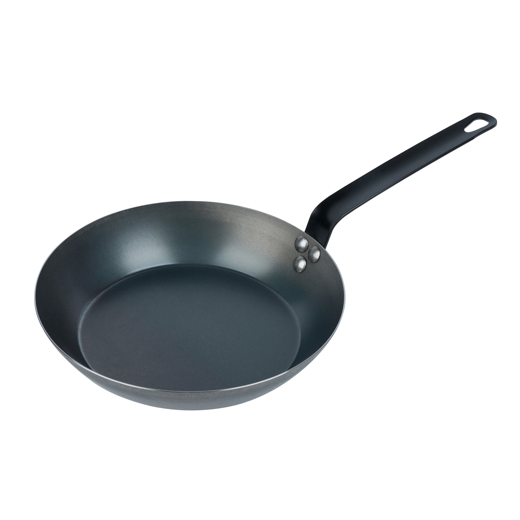 Met Lux Black Carbon Steel 10" Fry Pan - 6 count box