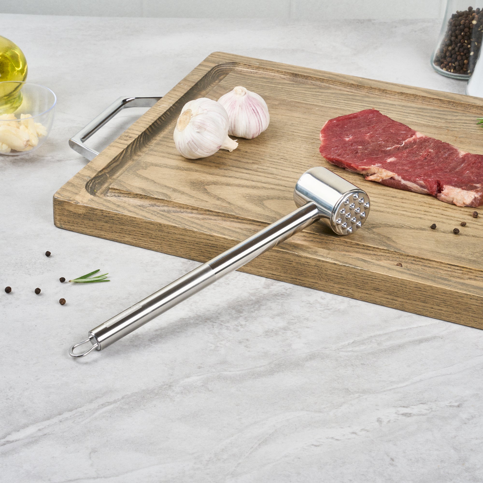 German Standard Stainless Steel Meat Tenderizer - 10'' - 1 count box