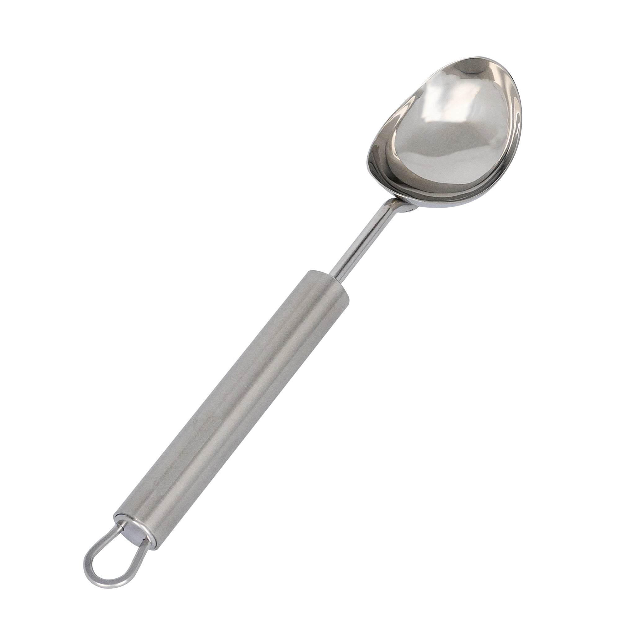 German Standard Stainless Steel Ice Cream Scoop - 8 3/4'' x 1 3/4'' - 6 count box