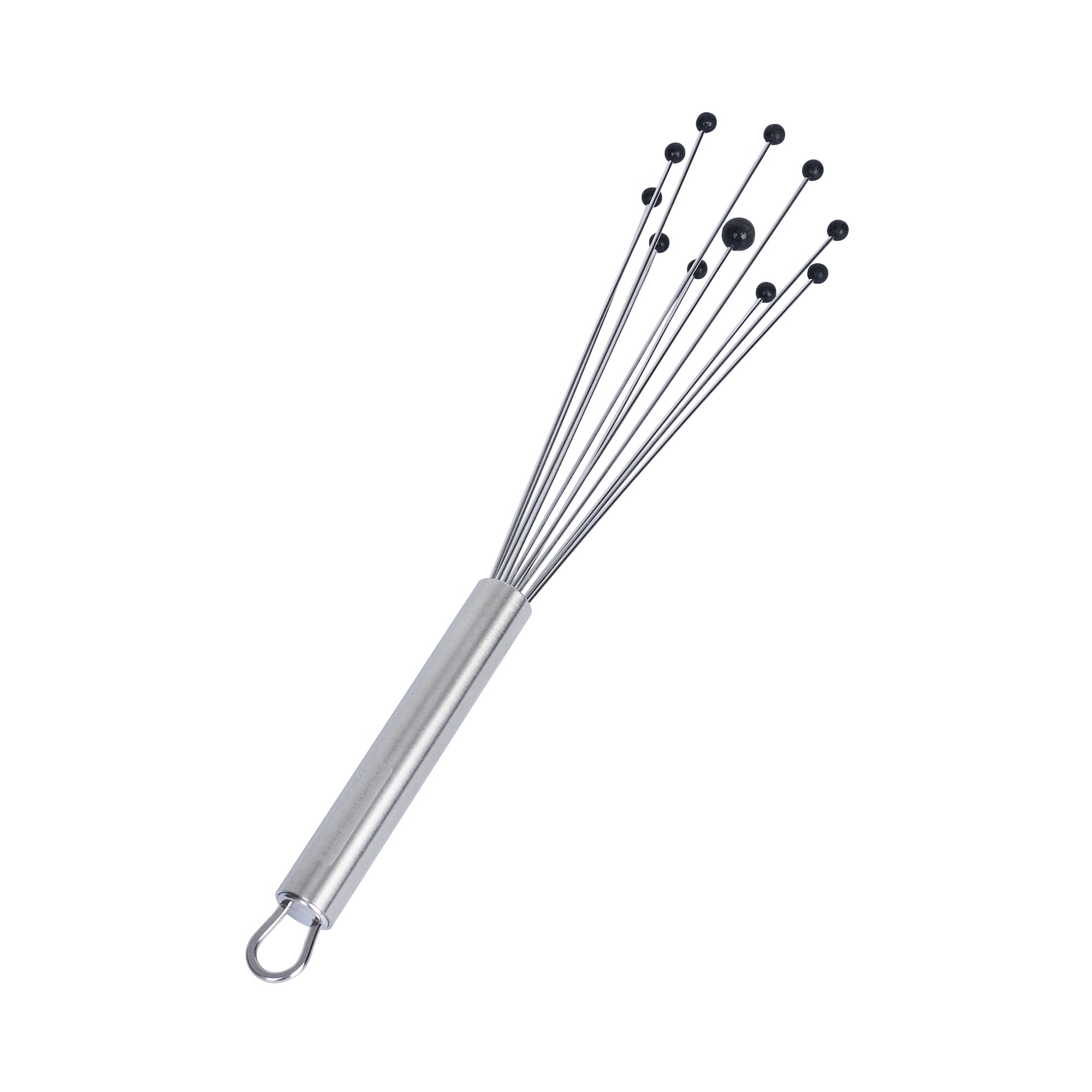 German Standard Stainless Steel Ball Whisk - with Silicone Tips - 10 3/4'' - 24 count box