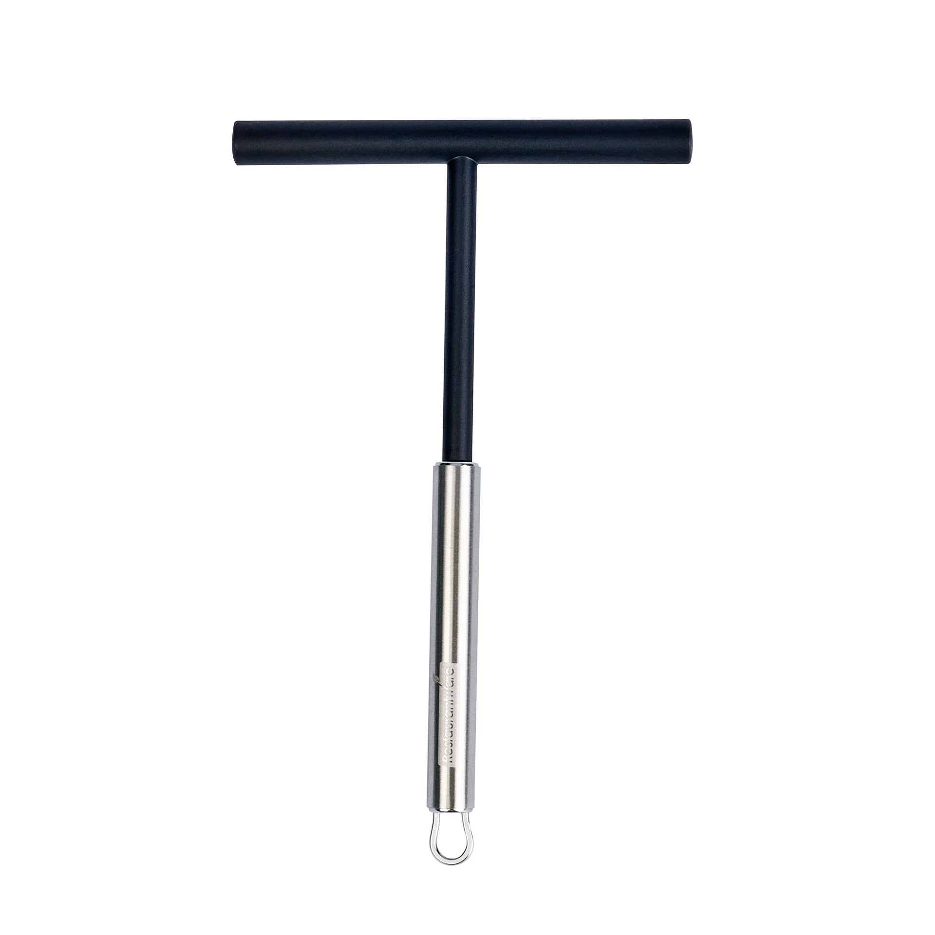 German Standard Black Nylon High Heat Crepe Batter Spreader - with Stainless Steel Handle - 7 3/4'' x 4 3/4'' - 6 count box