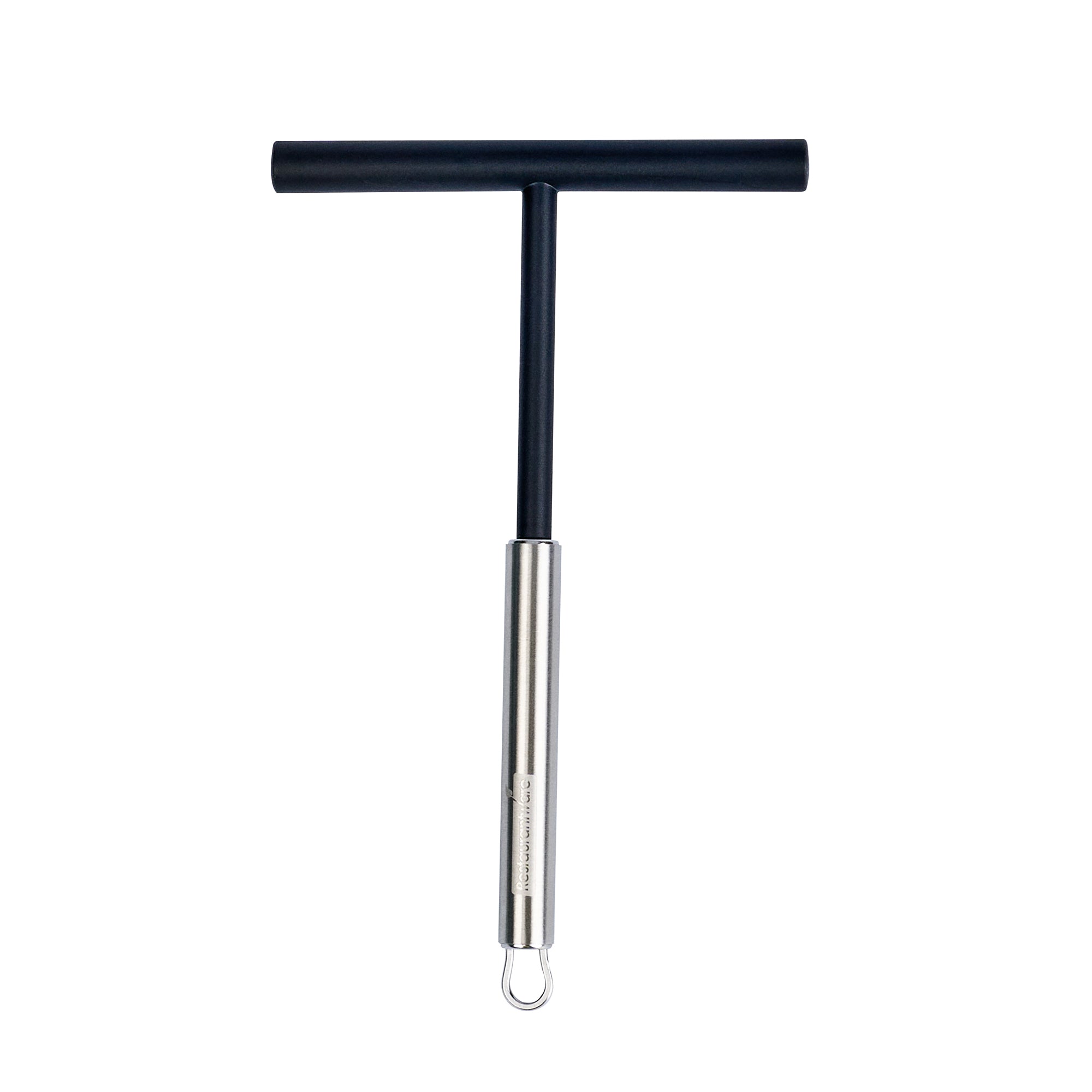 German Standard Black Nylon High Heat Crepe Batter Spreader - with Stainless Steel Handle - 7 3/4'' x 4 3/4'' - 6 count box