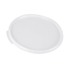 Met Lux Round White Plastic Food Storage Container Lid - Fits 6 and 8 qt - 10 count box