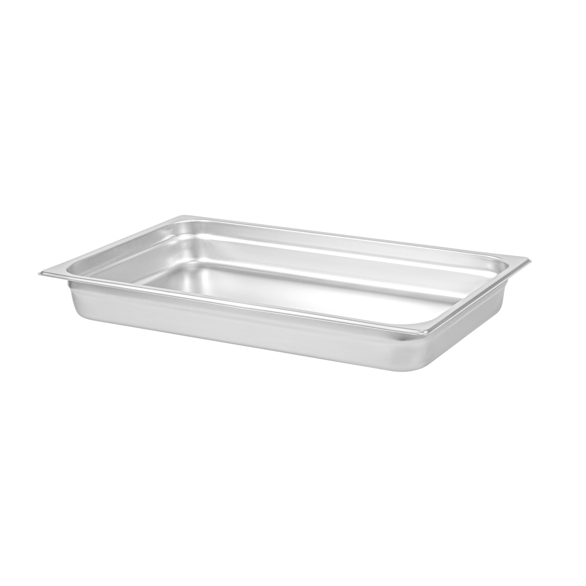 Kitchen Tek Stainless Steel Full Size Steam Table Pan - 2 1/2 Inch Deep, Anti Jam, 24 Gauge - 1 count box