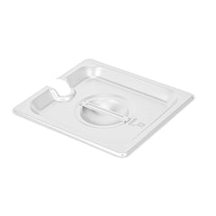 Kitchen Tek Stainless Steel Slotted Lid - Fits 1/6 Size Steam Table Pan - 72 count box