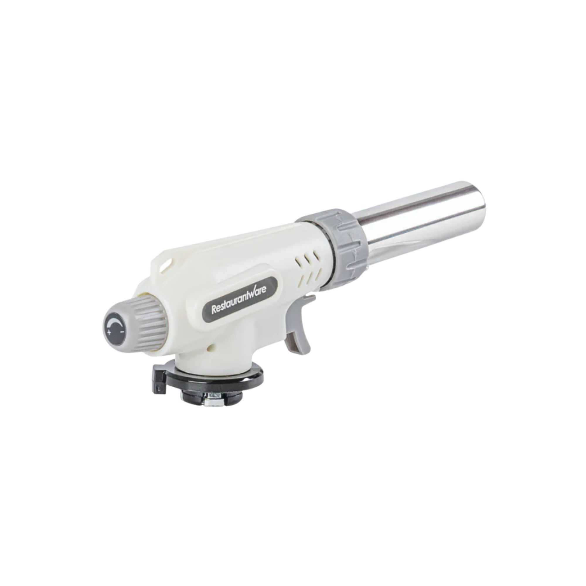 RW Pyro White Butane Kitchen Torch - Adjustable Dial - 7 3/4'' x 3'' x 1 1/2'' - 10 count box
