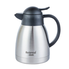 Restpresso 34 oz Vacuum Insulated Coffee Carafe / Server - with Label Tags - 7 3/4