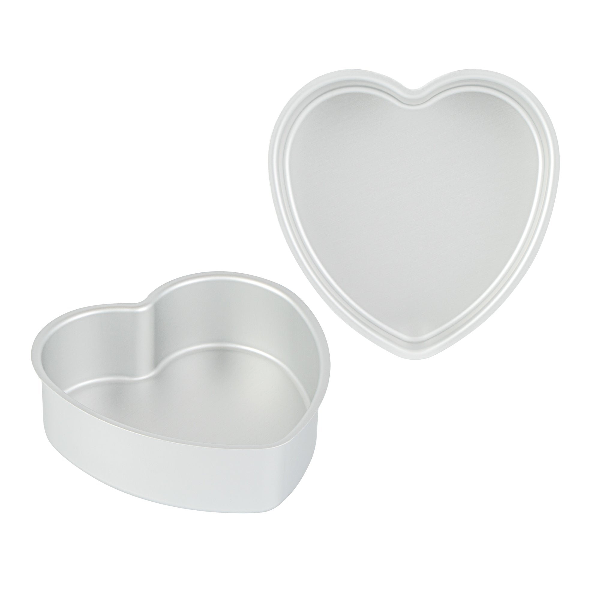 Met Lux Heart Aluminum Cake Pan - 6" x 6" x 2" - 1 count box