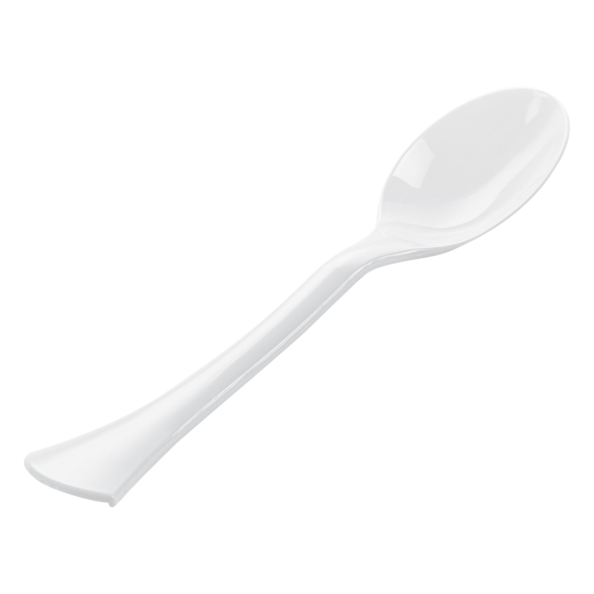 Cater Tek White Plastic Serving Spoon - 9 3/4" - 10 count box