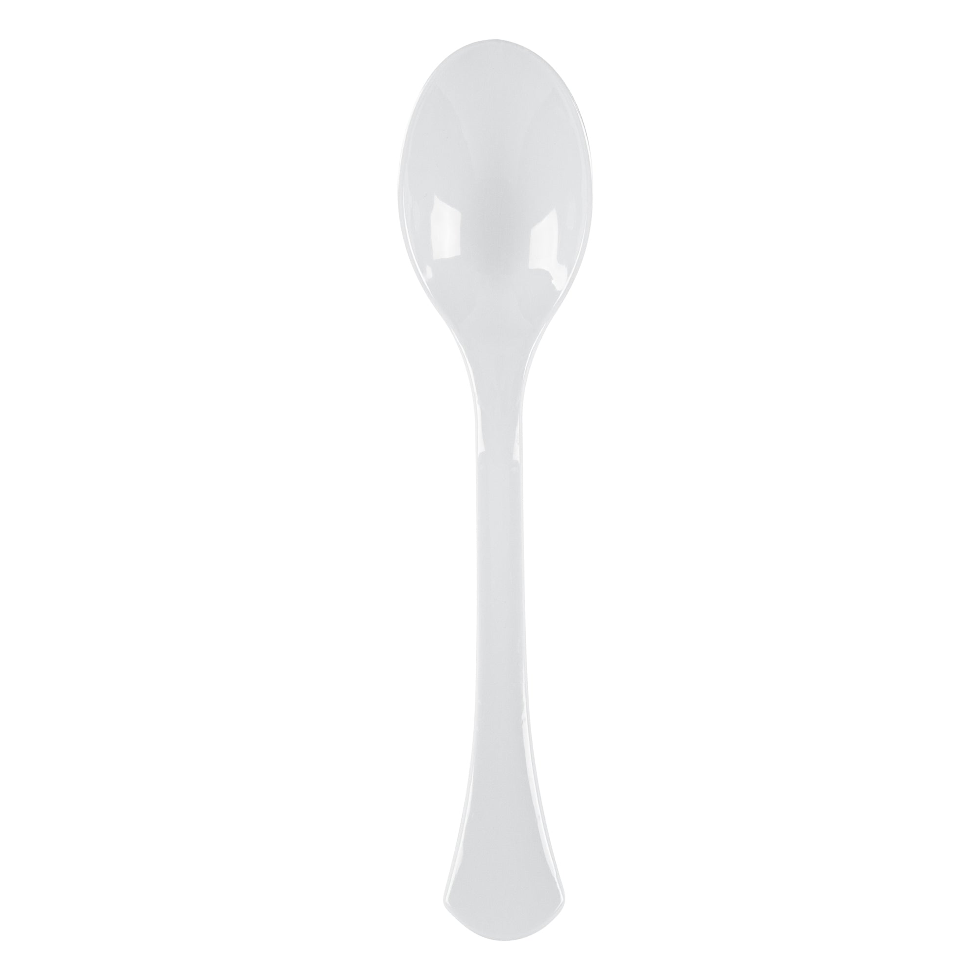 Cater Tek White Plastic Serving Spoon - 9 3/4" - 10 count box