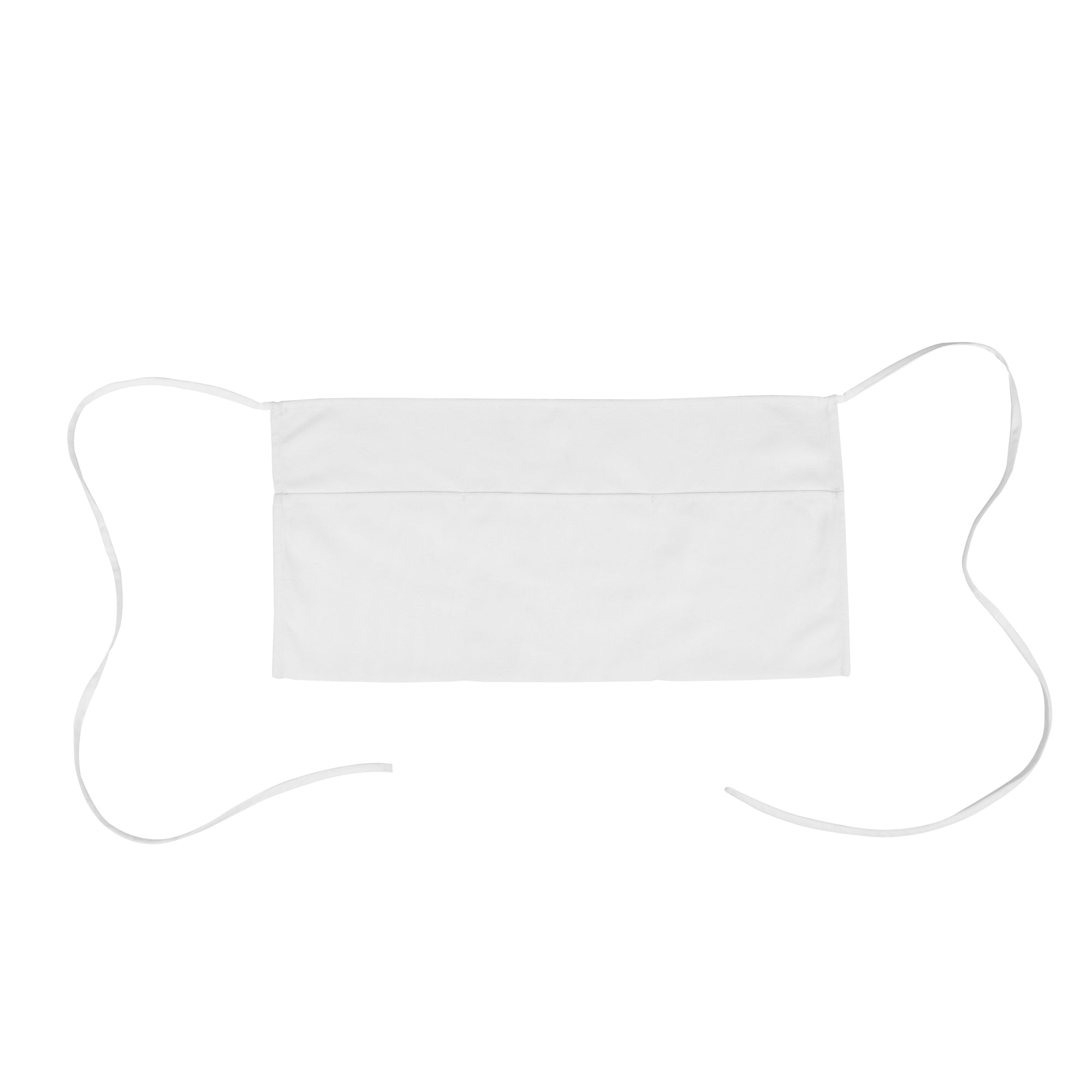 Chef 101 White Standard Waist Apron - with 3 Pockets - 24" x 12" - 1 count box