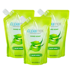 Clean Tek Professional 16.9 fl. oz Liquid Hand Soap Refill - Aloe Vera - 24 count box