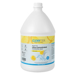 Clean Tek Professional 128.5 fl. oz Dishwashing Liquid - Ultra Concentrated, OXY Power, Lemon Scent - 4 count box