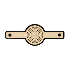 Pastry Tek Round Tan and Black Fiberglass Bread Sling - For Dutch Oven, with Long Handles - 22 3/4