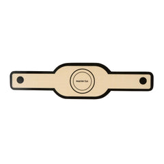 Pastry Tek Oval Tan and Black Fiberglass Bread Sling - For Dutch Oven, with Long Handles - 23 1/2