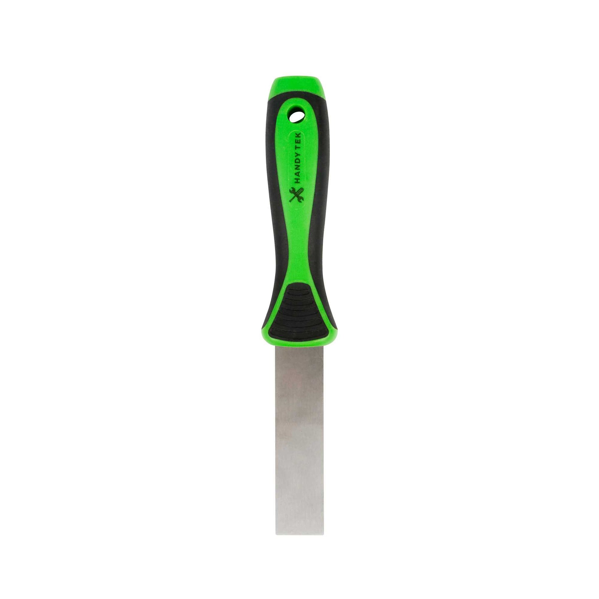 Handy Tek Carbon Steel Putty Knife - Flexible, Soft Grip Handle - 1" - 1 count box