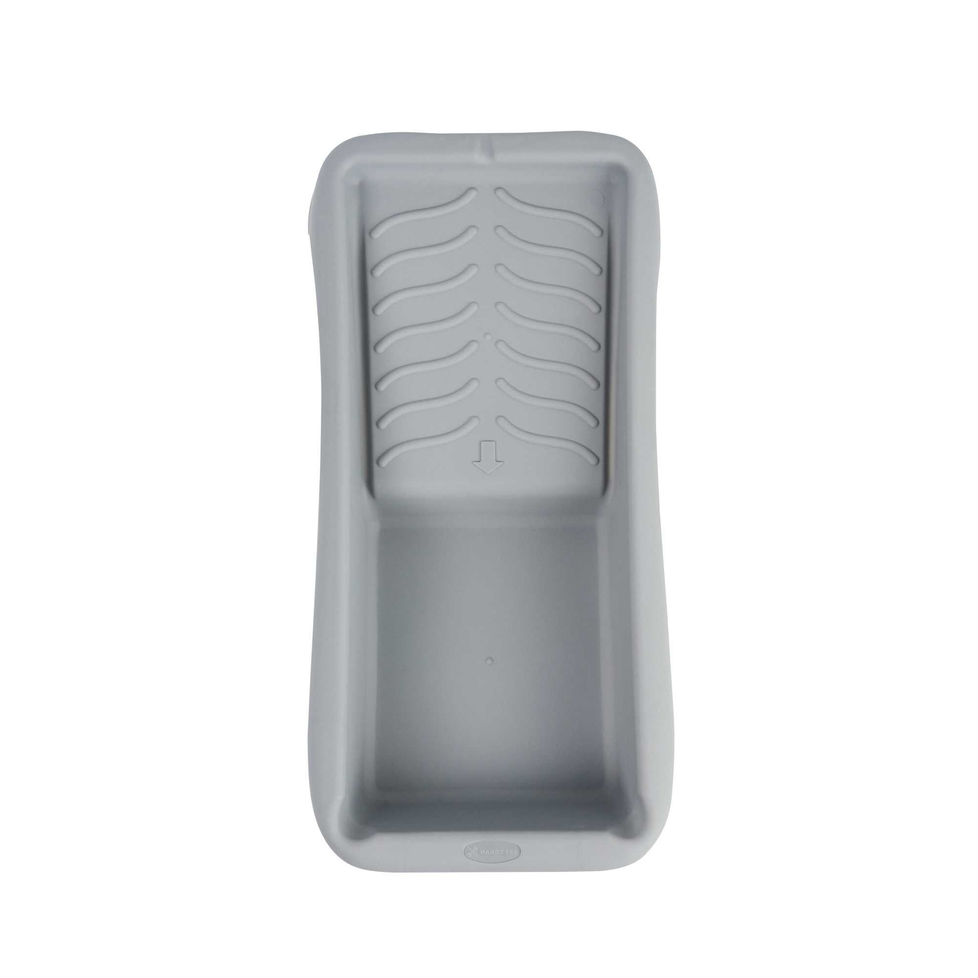 Handy Tek 1.5 qt Gray Plastic Paint Tray - 14" x 7" x 2 1/2" - 96 count box