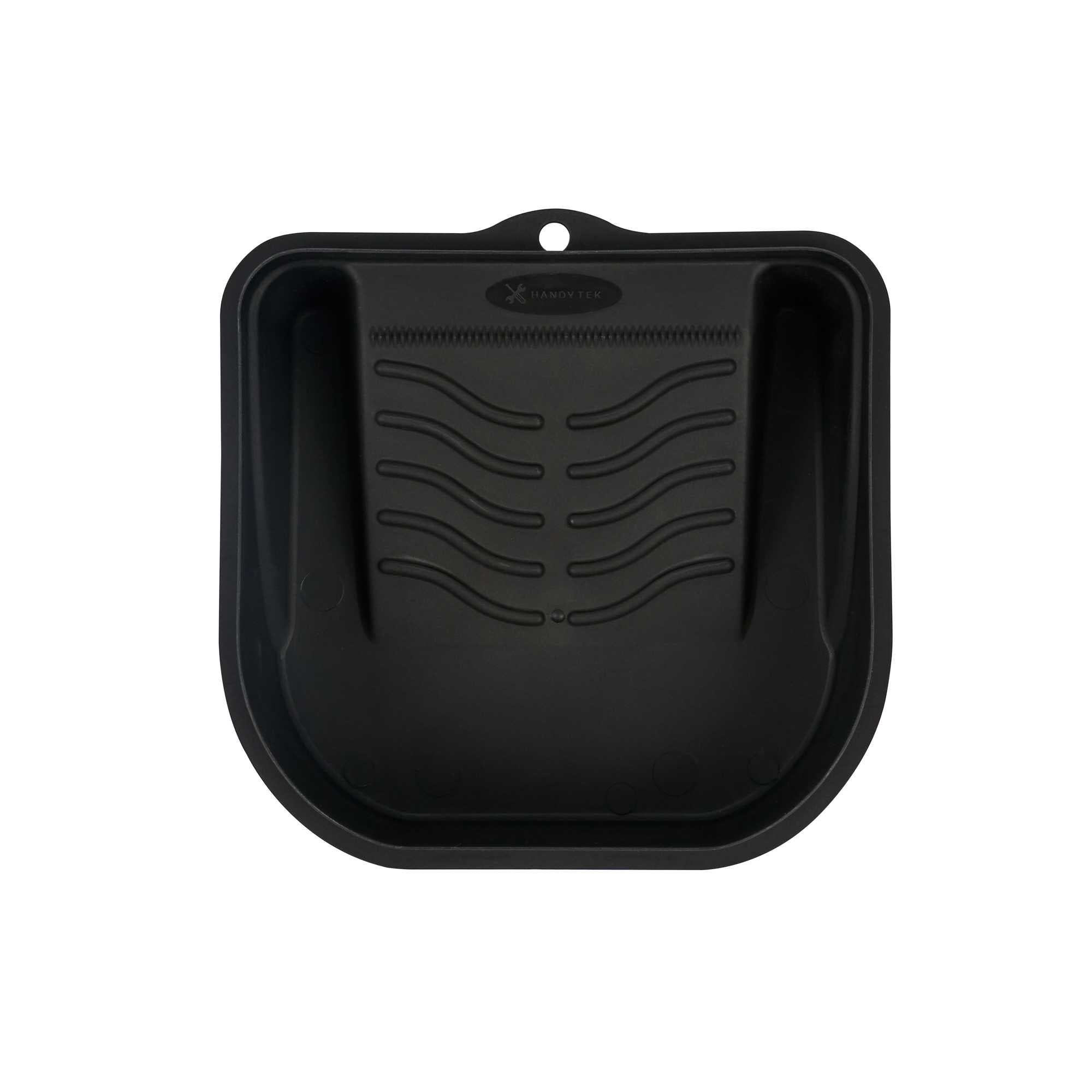 Handy Tek 27 oz Black Plastic Paint Tray / Pail Lid - Fits 0.5 gal Paint Pail - 7" x 7" x 1 3/4" - 50 count box