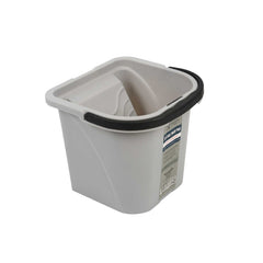 Handy Tek 0.5 gal Gray Plastic Paint Pail - with Magnetic Brush Holder - 7 3/4