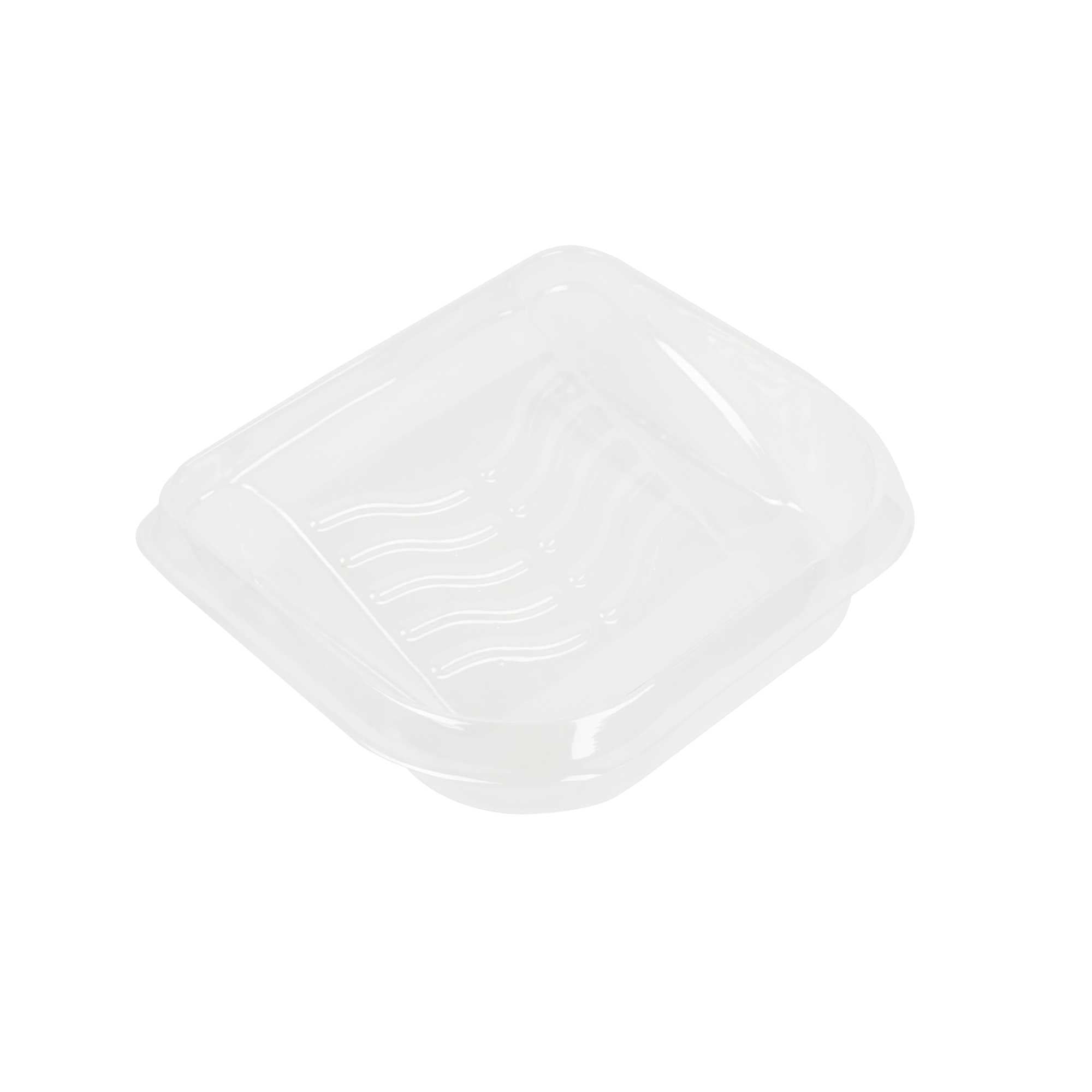 Handy Tek Clear Plastic Paint Tray Liner - Fits 27 oz Paint Tray / Pail Lid - 6 1/2" x 6" x 1 3/4" - 120 count box