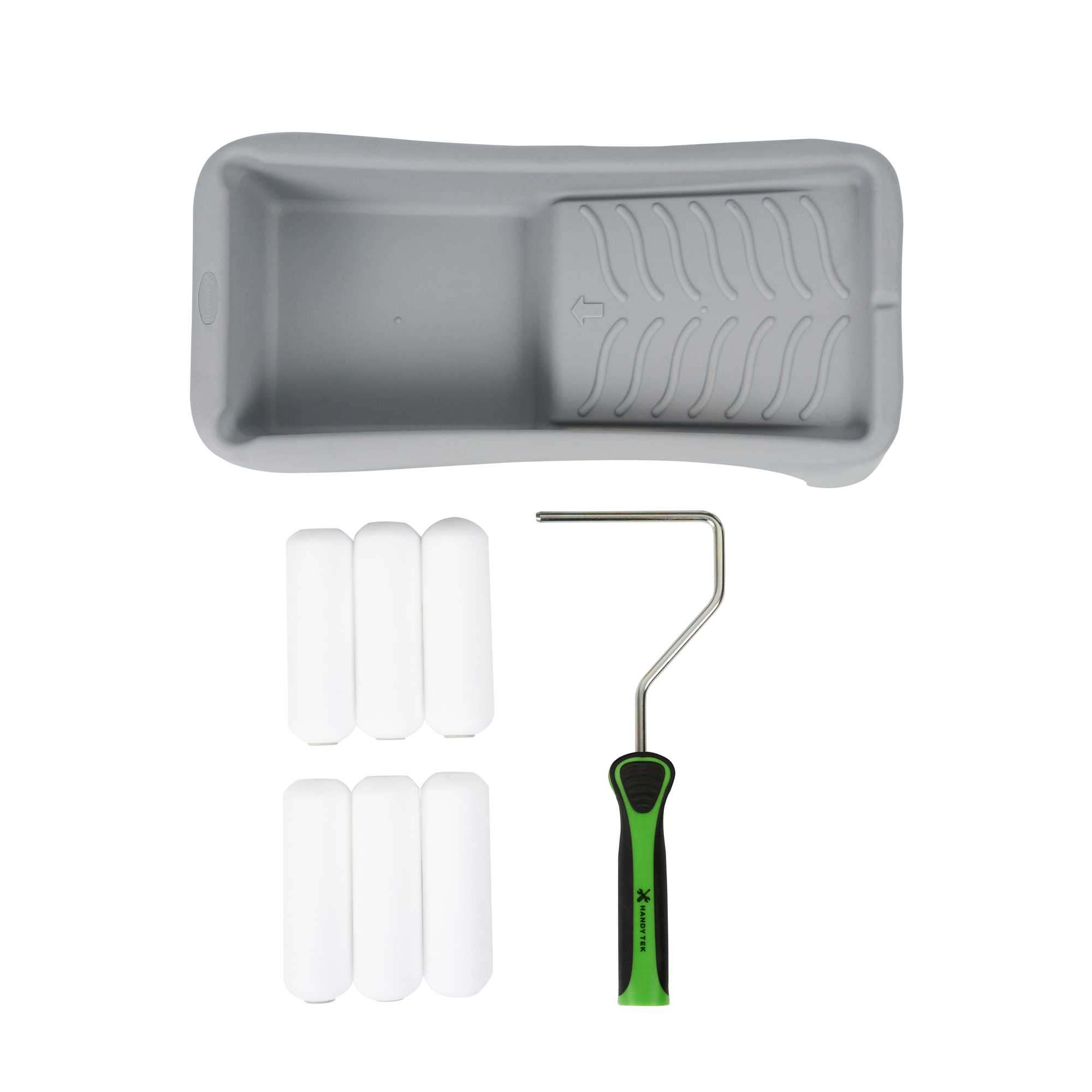 Handy Tek Paint Roller Kit - 8-Piece - 13 3/4" x 6 3/4" x 2 1/4" - 12 count box