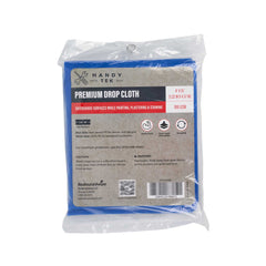 Handy Tek Blue Plastic Drop Cloth - 4' x 15' - 1 count box