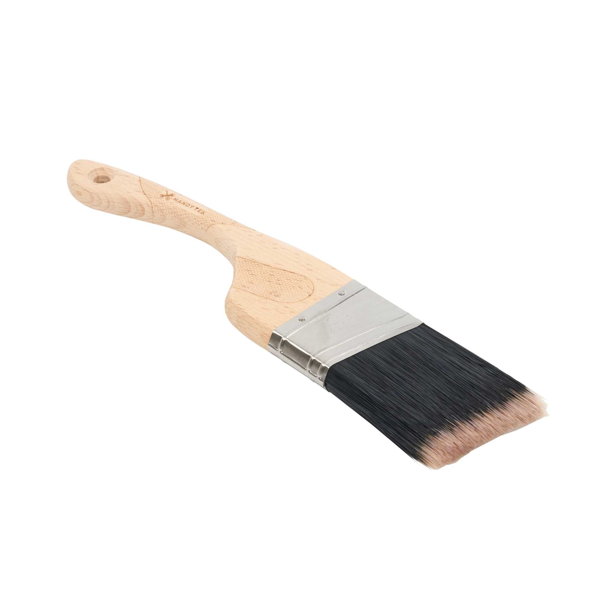 Handy Tek PBT / Nylon Paint Brush - Angled, Ergonomic Handle - 2 1/2" - 1 count box