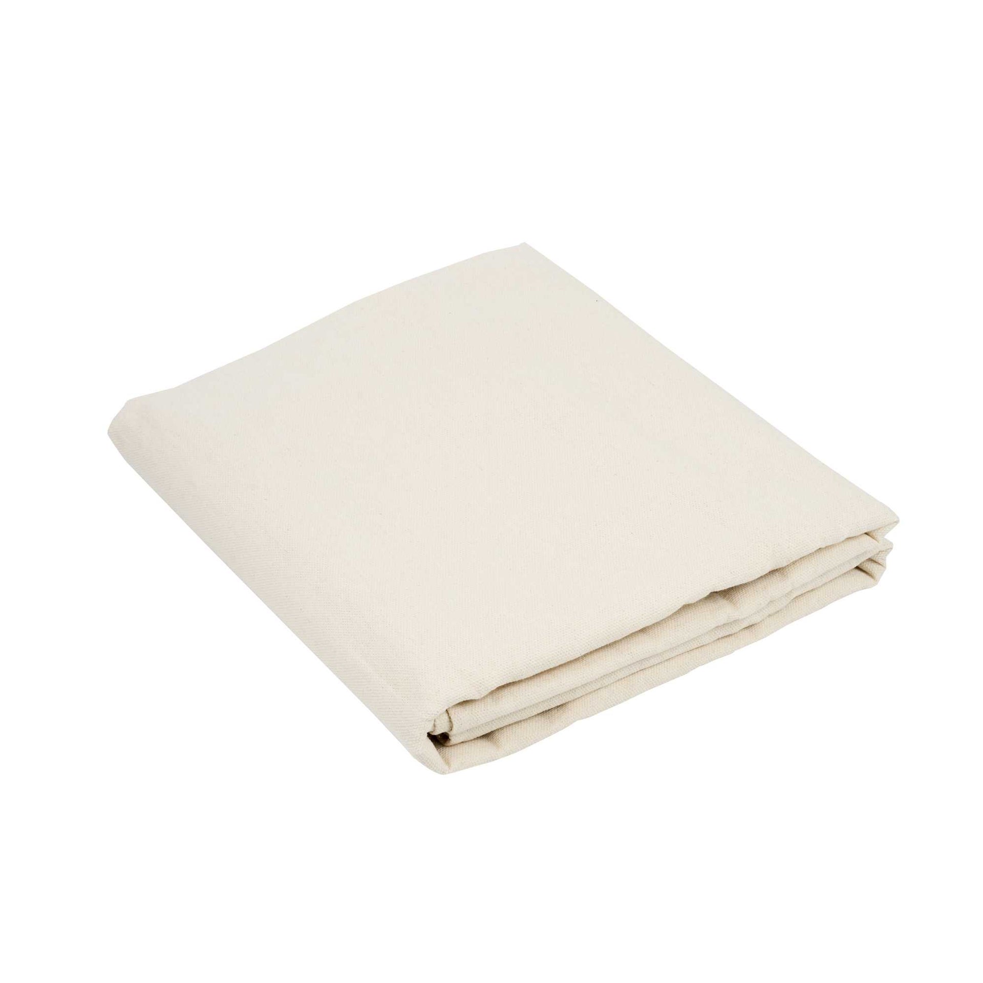 Handy Tek White Cotton Canvas Drop Cloth - Heavy Weight - 4' x 12' - 12 count box