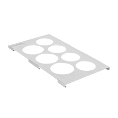 Met Lux Seven Hole Stainless Steel Squeeze Bottle Holder Top - Fits 1/3 Size Pans - 12 3/4