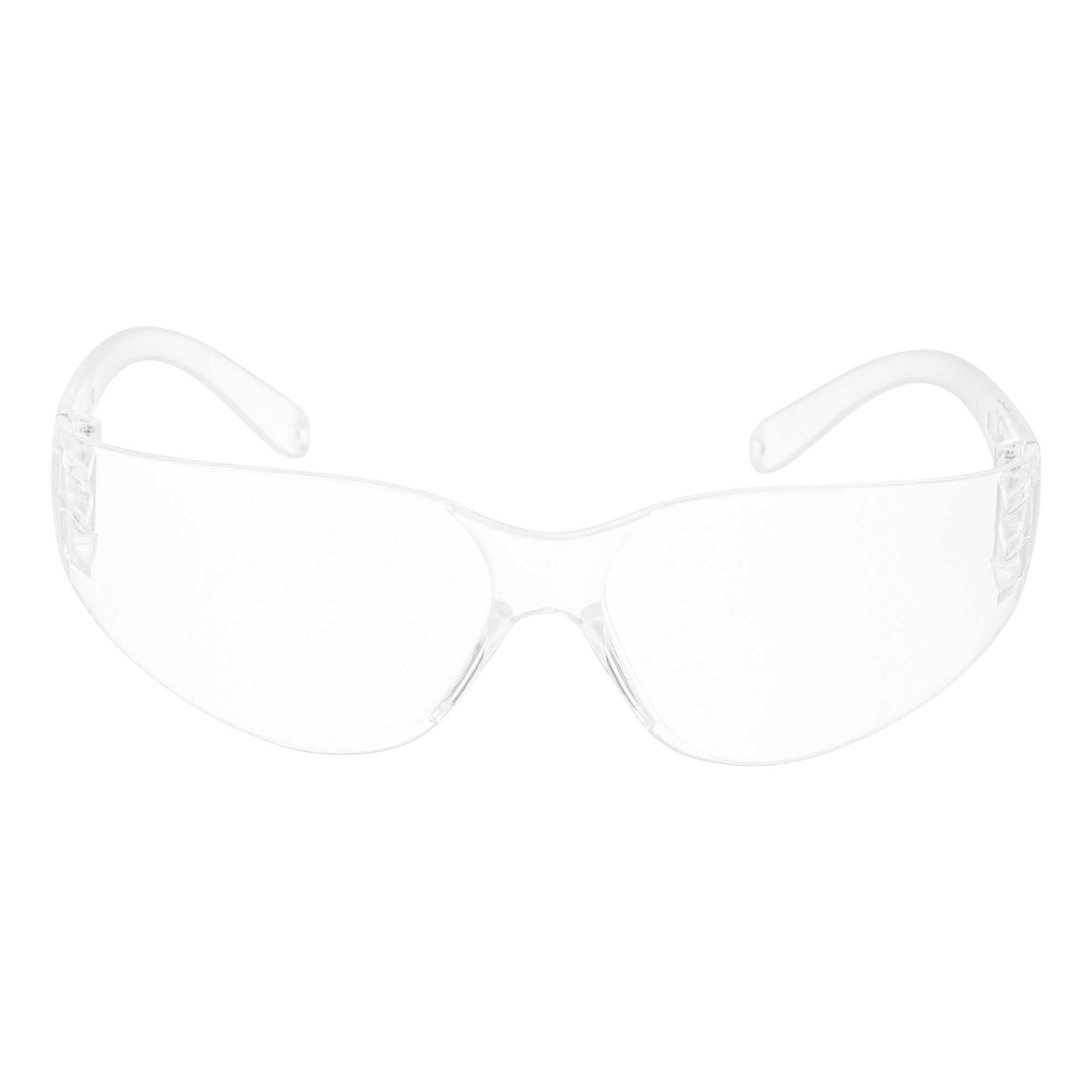 Be Safe Safety Glasses - Anti-Fog, Clear Frame with Clear Lens - 1 count box