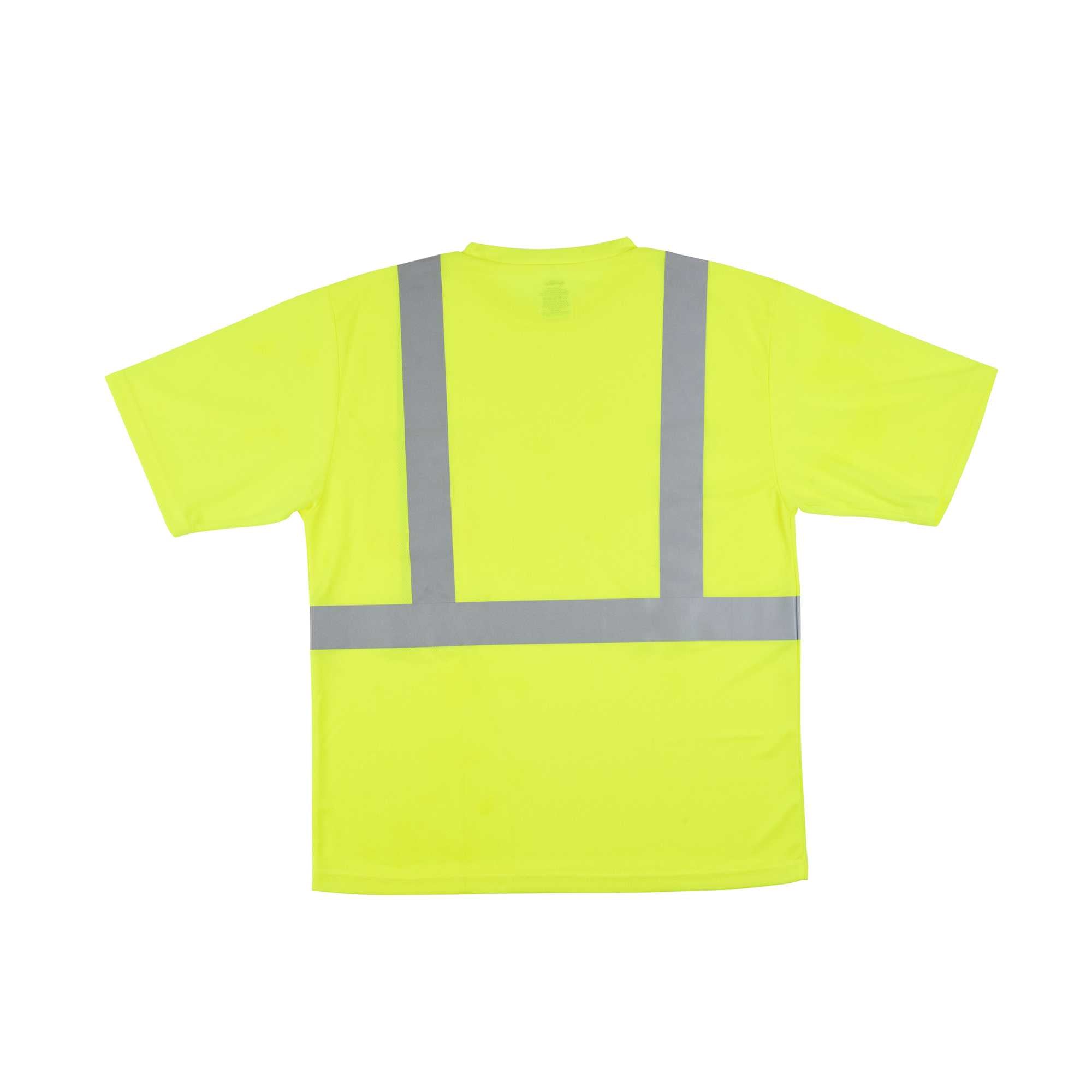 Be Safe Type R Class 2 Lime 3XL High Visibility Mesh Safety Shirt - Short Sleeve, Reflective Tape - 20 count box