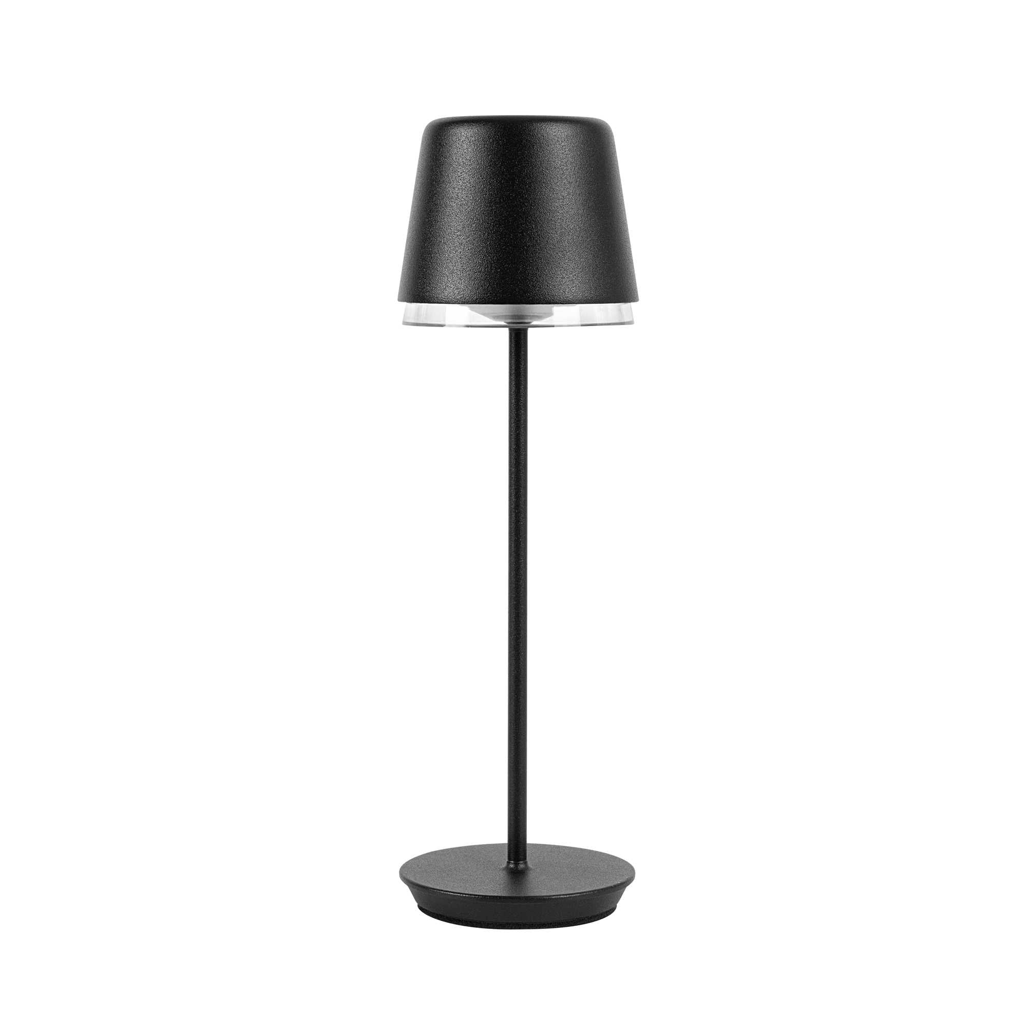 Glow Stick Matte Black Cordless Rechargeable Table Lamp - 9 3/4" - 1 count box