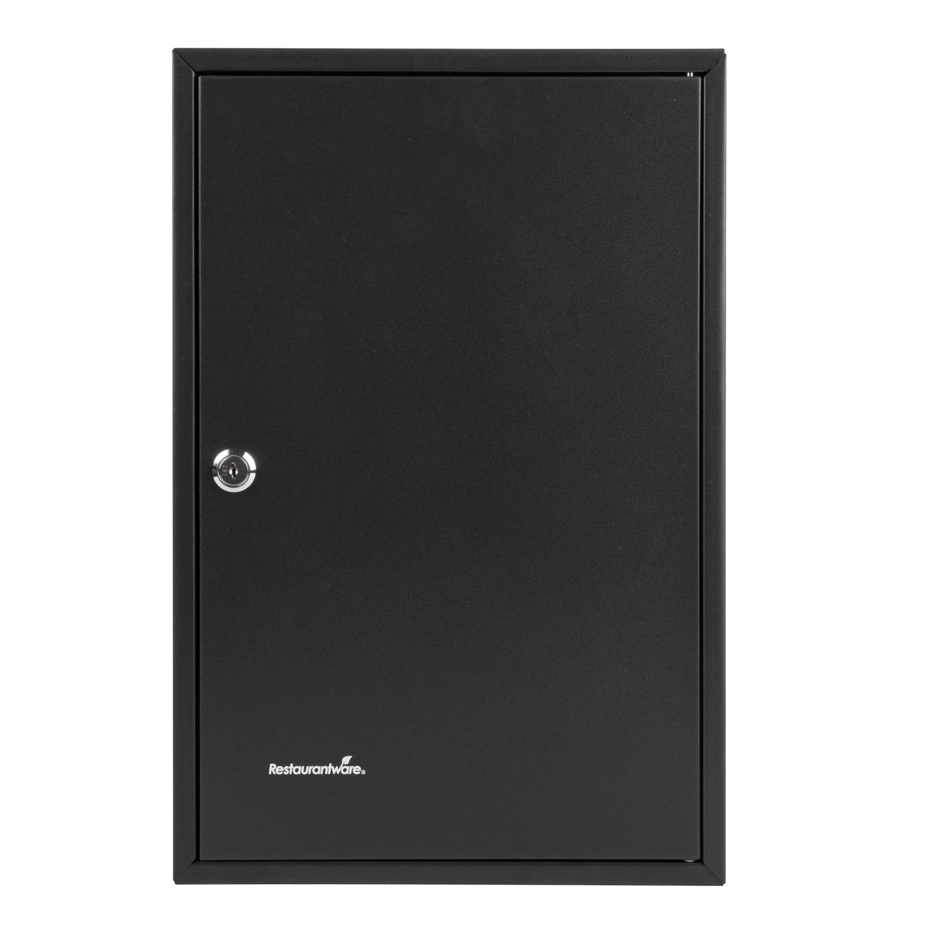 Be Safe Black Steel Wall Mount Key Cabinet Safe - For 64 Keys, with Key Lock - 17 3/4" x 11 3/4" - 1 count box