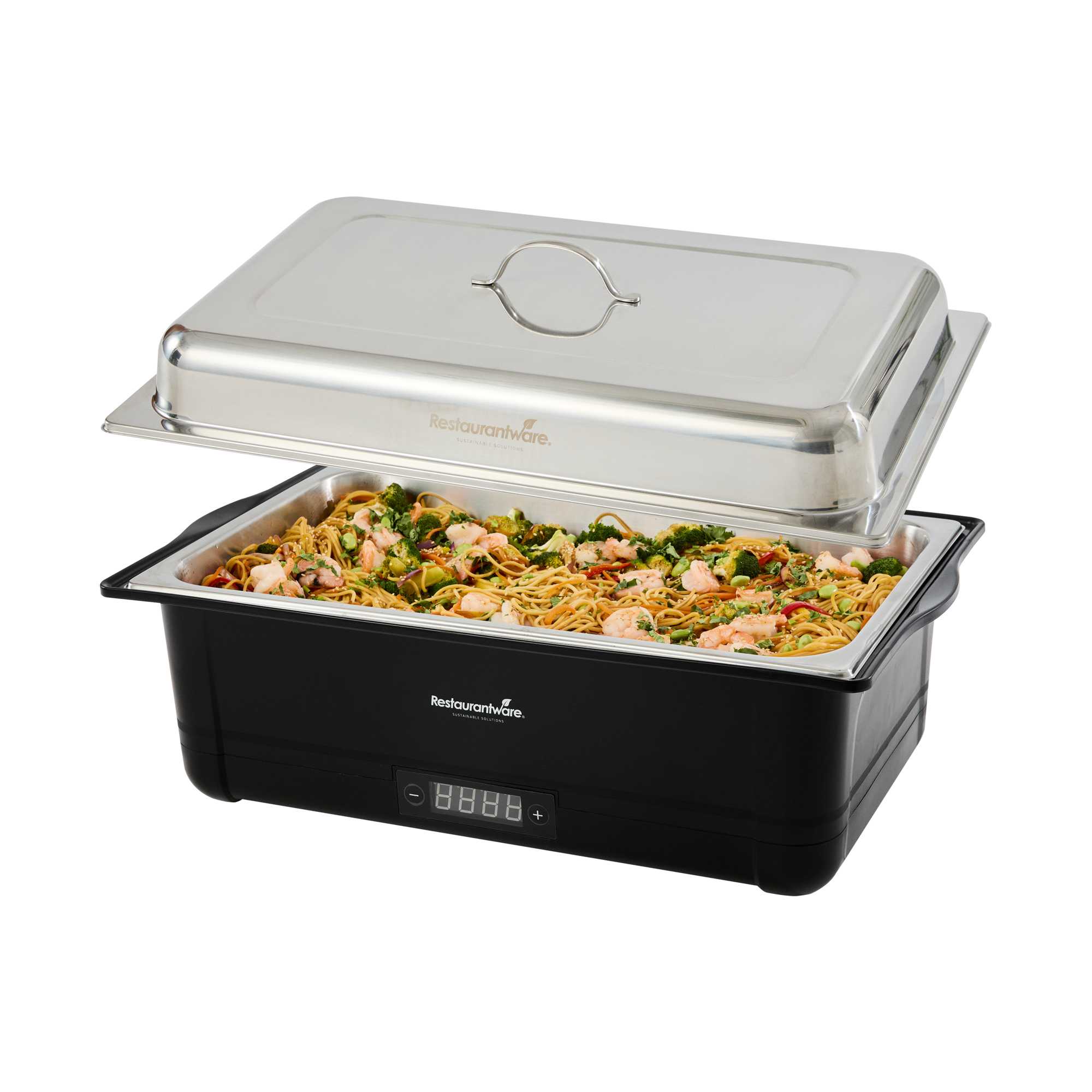 Cater Tek 14 qt Full Size Electric Chafer - Food Pan, Digital Temperature Control, 120V, 760W - 1 count box