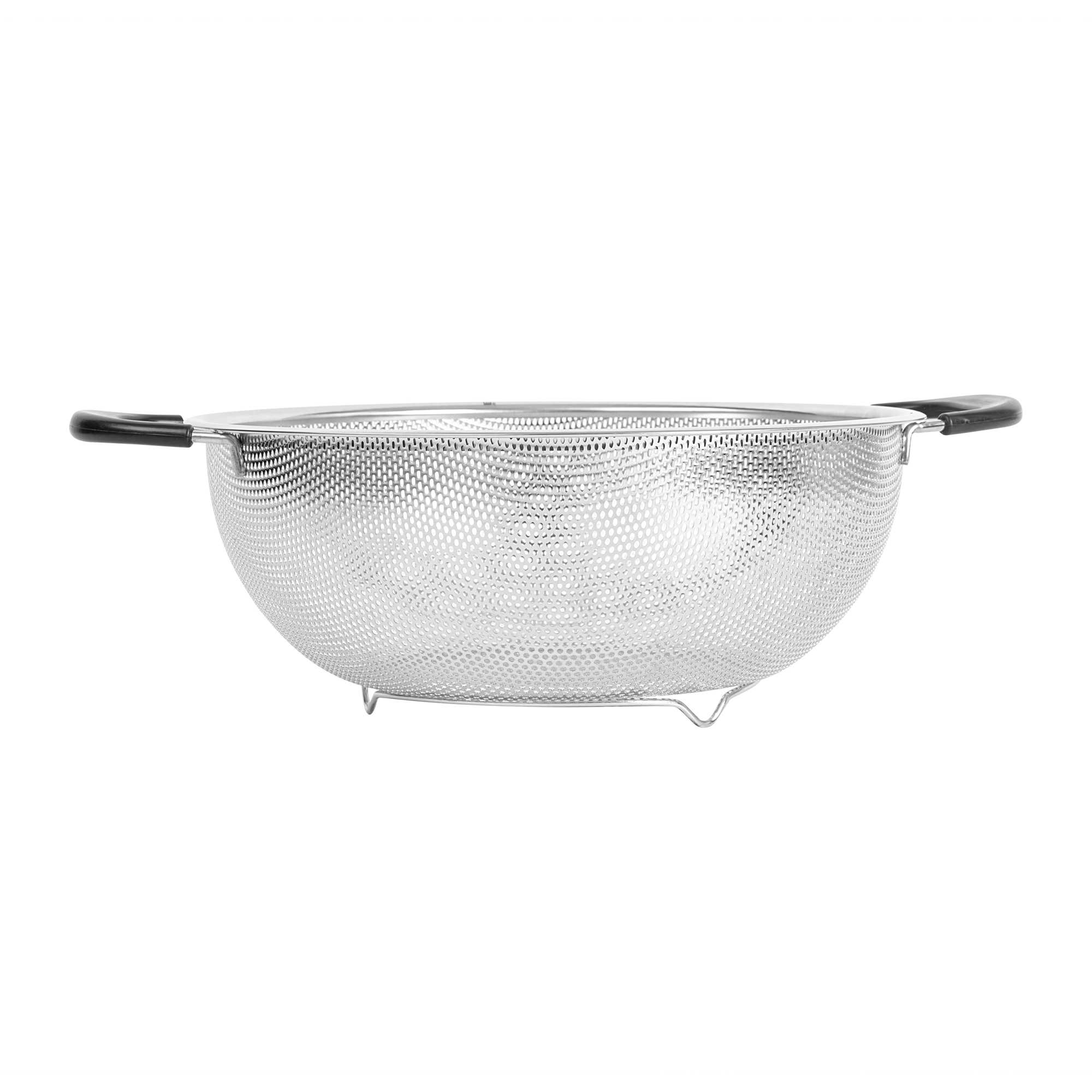 Met Lux 5 qt Stainless Steel Mesh Colander - with Handles - 1 count box