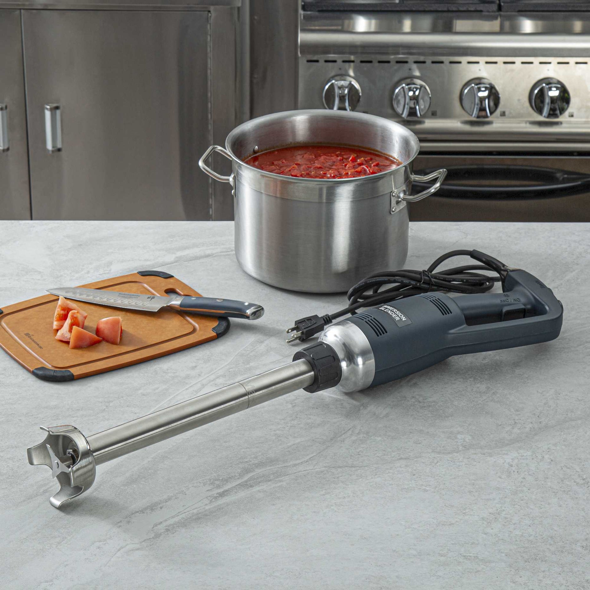 Hi Tek Blue Immersion Blender - with 16" Shaft, Variable Speed, 1/2 HP - 1 count box