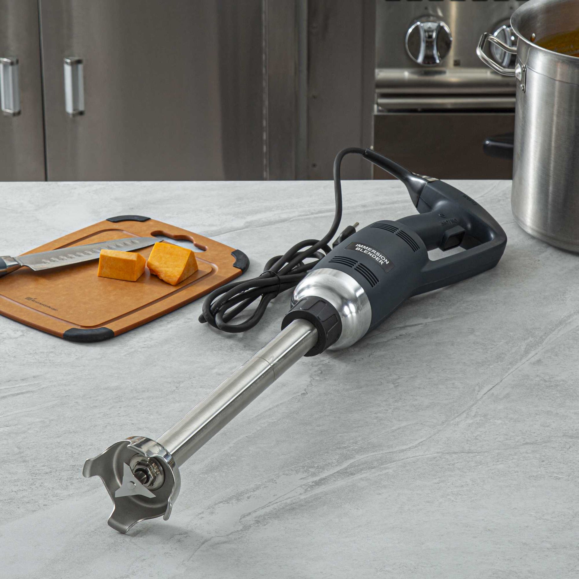 Hi Tek Blue Immersion Blender - with 16" Shaft, Variable Speed, 2/3 HP - 1 count box