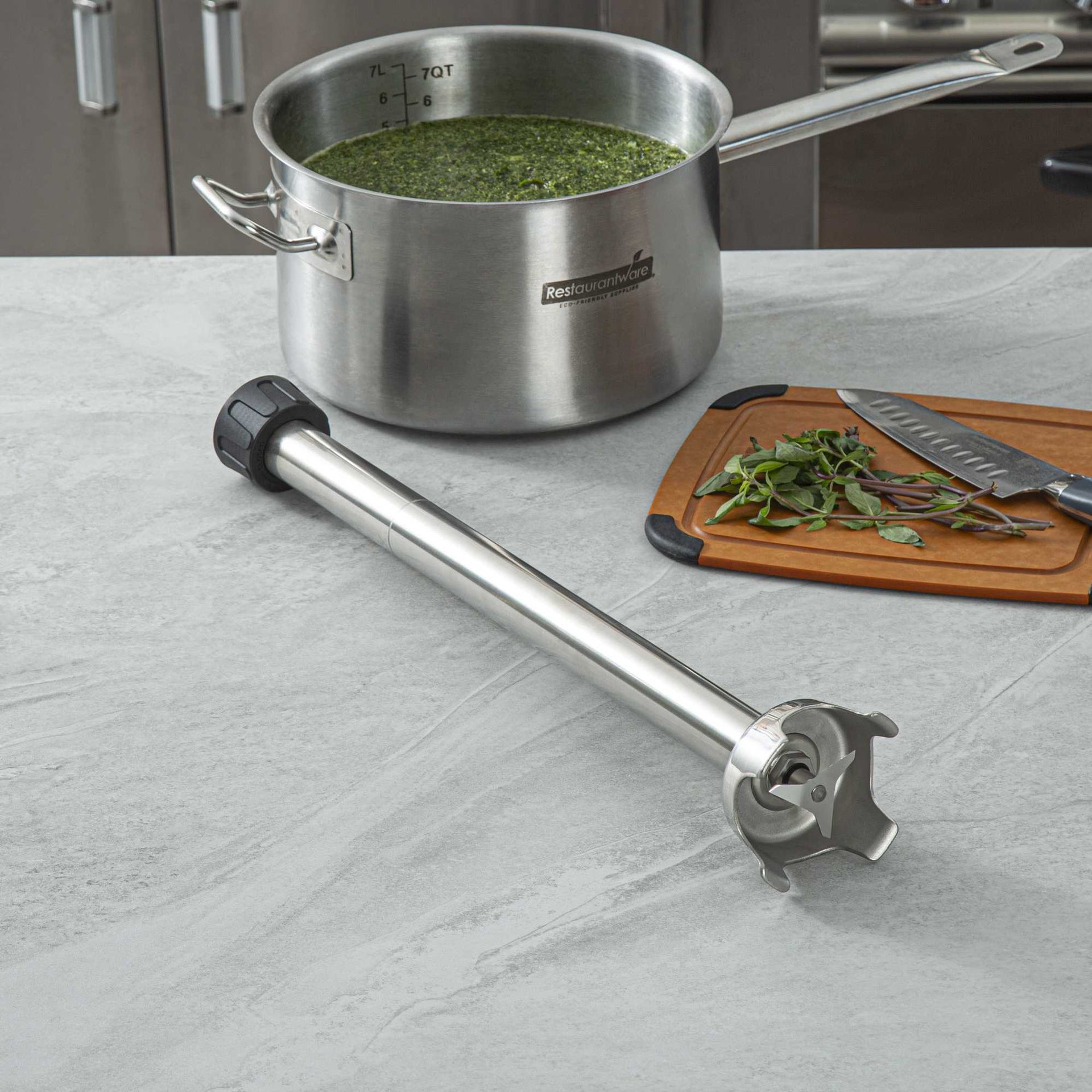 Hi Tek Stainless Steel Blending Shaft - Fits Variable Speed Immersion Blender - 22" - 1 count box