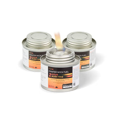 Fire Tek 2 Hour Wick Chafing Fuel - 12 Pack, with Safety Twist Cap and Lid Opener - 1 count box