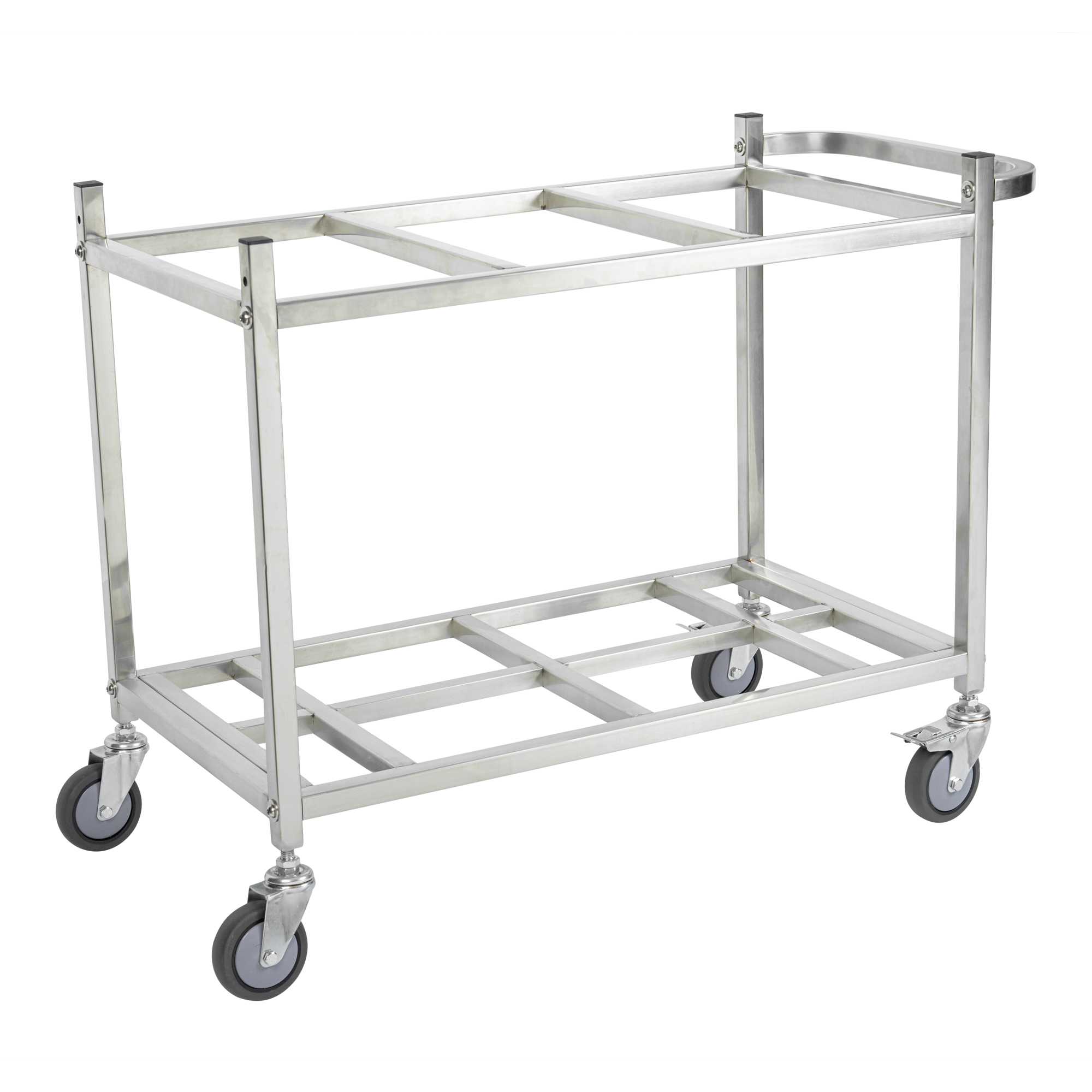 Met Lux Stainless Steel Triple Ingredient Bin Cart - Fits Three 10-Gallon Bins - 36 1/2" x 17" x 28 3/4" - 1 count box