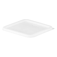 Met Lux Square White Polyethylene Lid - Fits 6 / 8 qt Food Storage Container - 10 count box