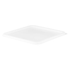 Met Lux Square White Polyethylene Lid - Fits 12 / 18 / 22 qt Food Storage Container - 1 count box
