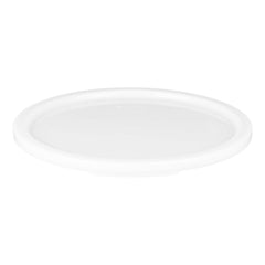 Met Lux Round White Polyethylene Lid - Fits 12 / 18 / 22 qt Food Storage Container - 1 count box
