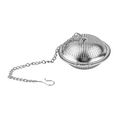Met Lux Stainless Steel Extra Fine Mesh Loose Leaf Tea Infuser - with Chain - 3 1/4