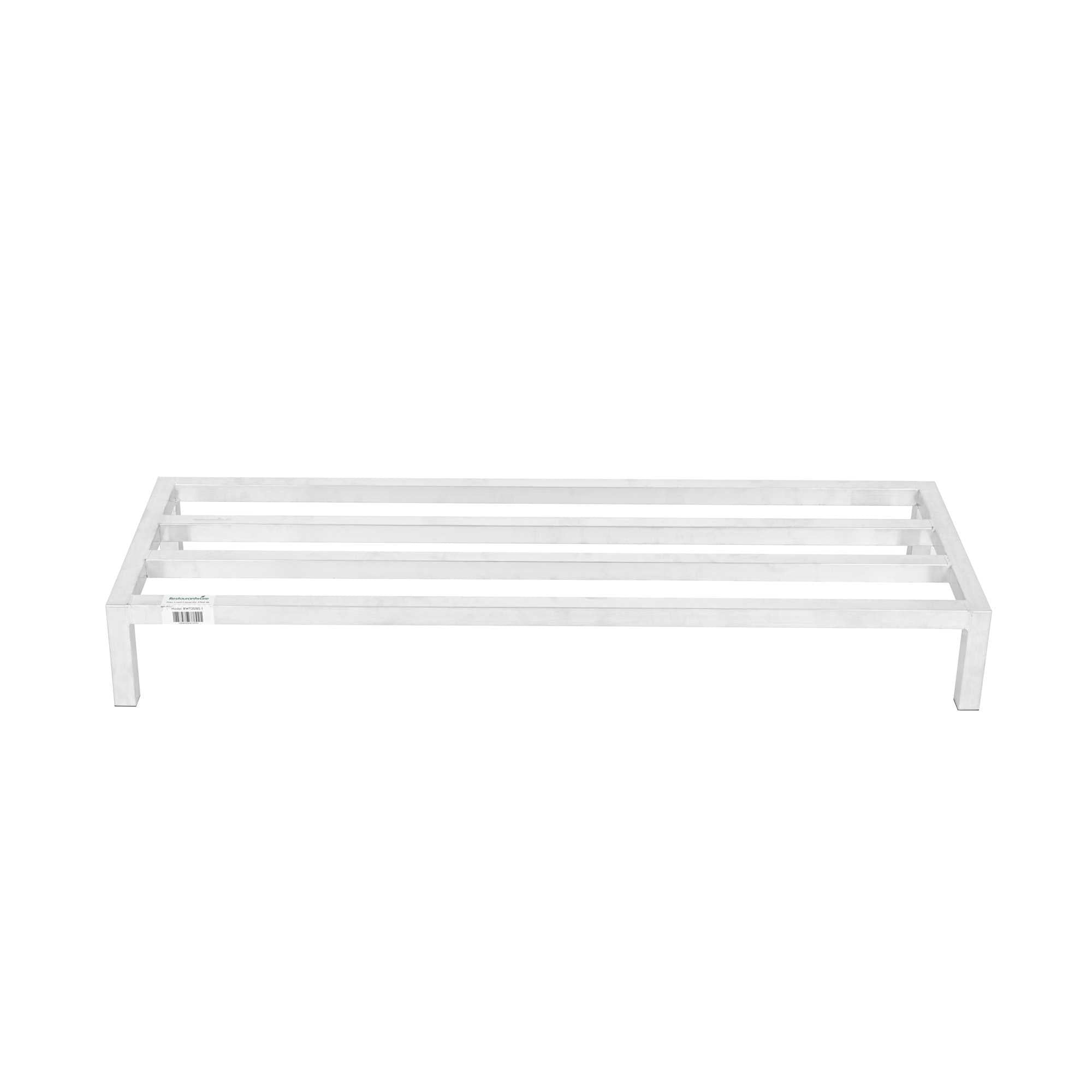 Kitchen Tek Aluminum Dunnage Rack - 1740 Lb Capacity - 60" x 20" x 8" - 6 count box